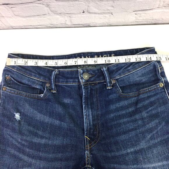 American Eagle Men's Next Level Airflex Medium Wash Slim Jeans Size 30X32 - Picture 8 of 9